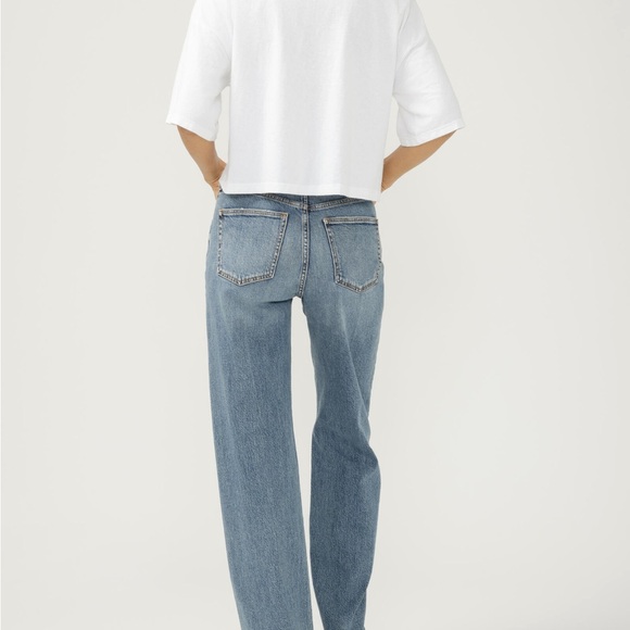 Silver high rise highly desirable trouser jeans 30x33l - Picture 5 of 6